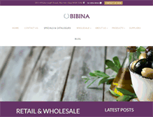 Tablet Screenshot of bibina.com.au